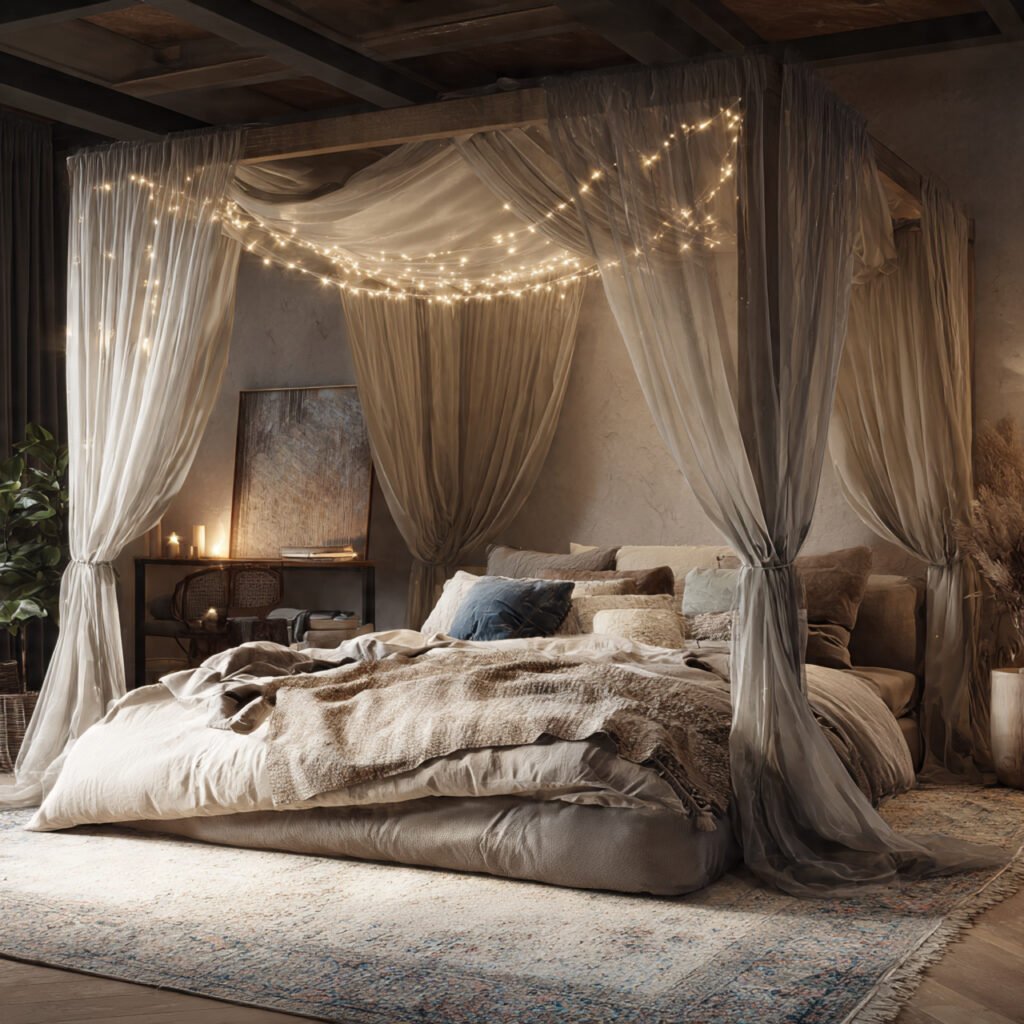 Canopy Bed Boho Ideas