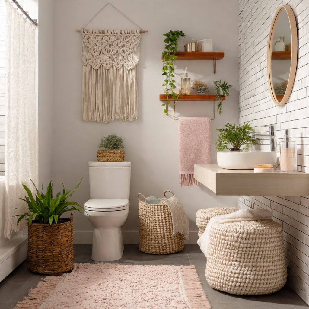 27 Creative Easter Bathroom Decor Ideas for Small & Stylish Spaces 25 Boho Spring Bathroom Accent Ideas