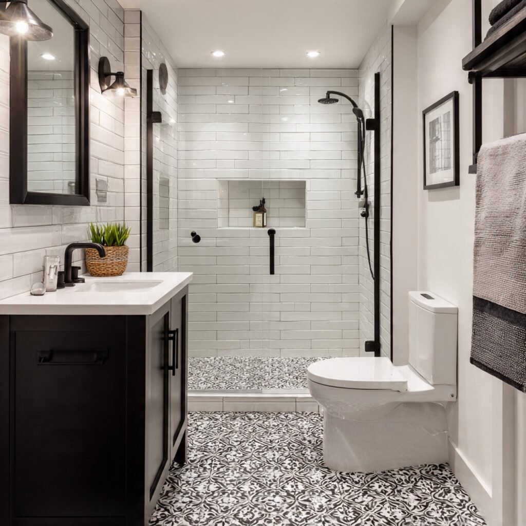 Black and White Bathroom Ideas