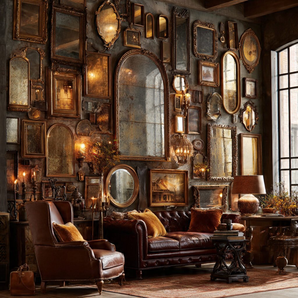 Vintage Mirror Arrangement Ideas