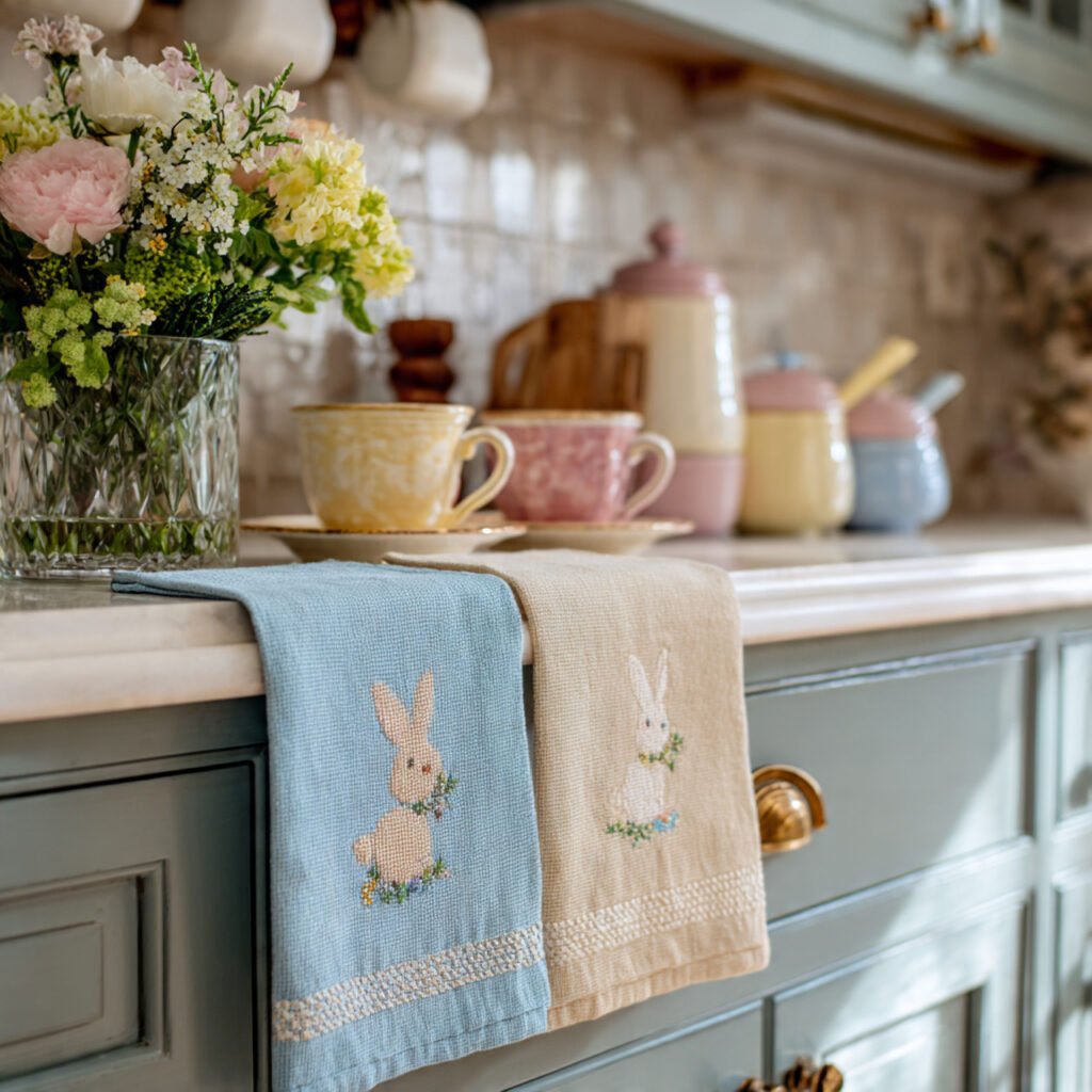 Easter-Themed Dish Towel Ideas