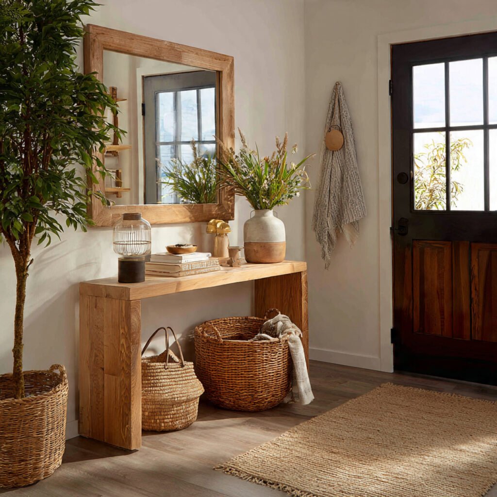 Wood Frame Mirror Wall Ideas