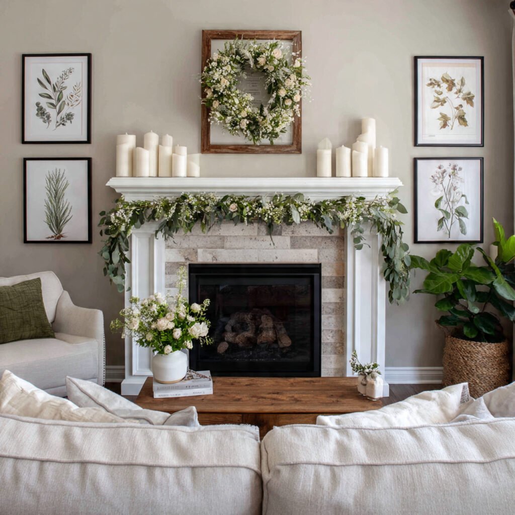 28 Creative Easter Living Room Decor Ideas for a Stylish Home 10 Easter Mantel Styling Ideas
