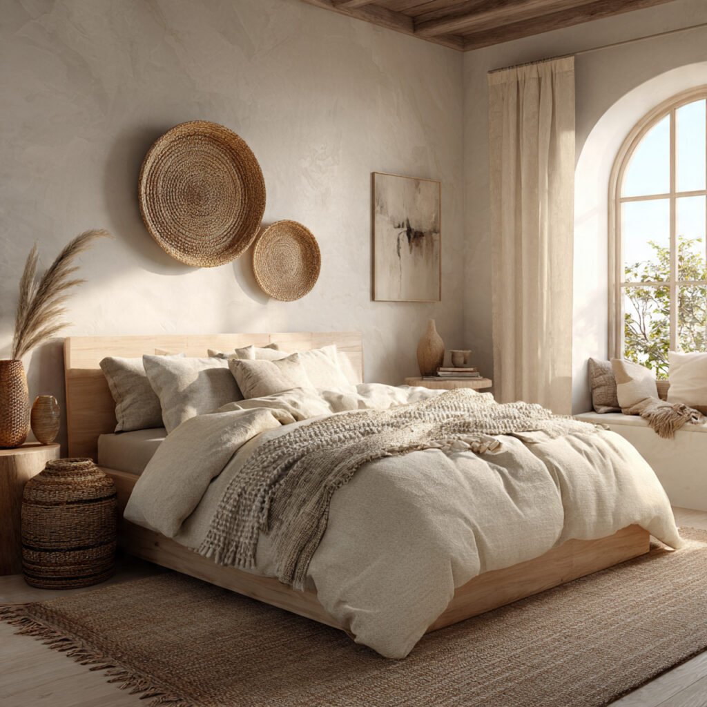 Neutral Boho Bedroom Ideas