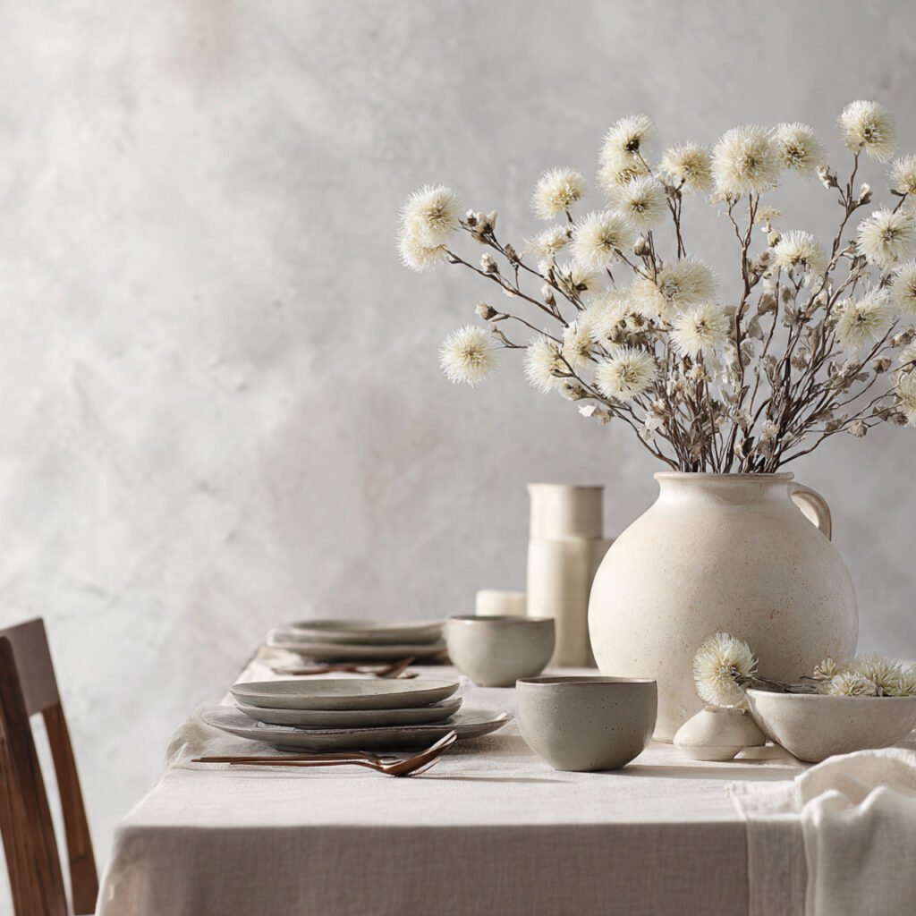 27 Easy and Elegant Spring Centerpiece Ideas 21 Neutral Tone Centerpiece Ideas