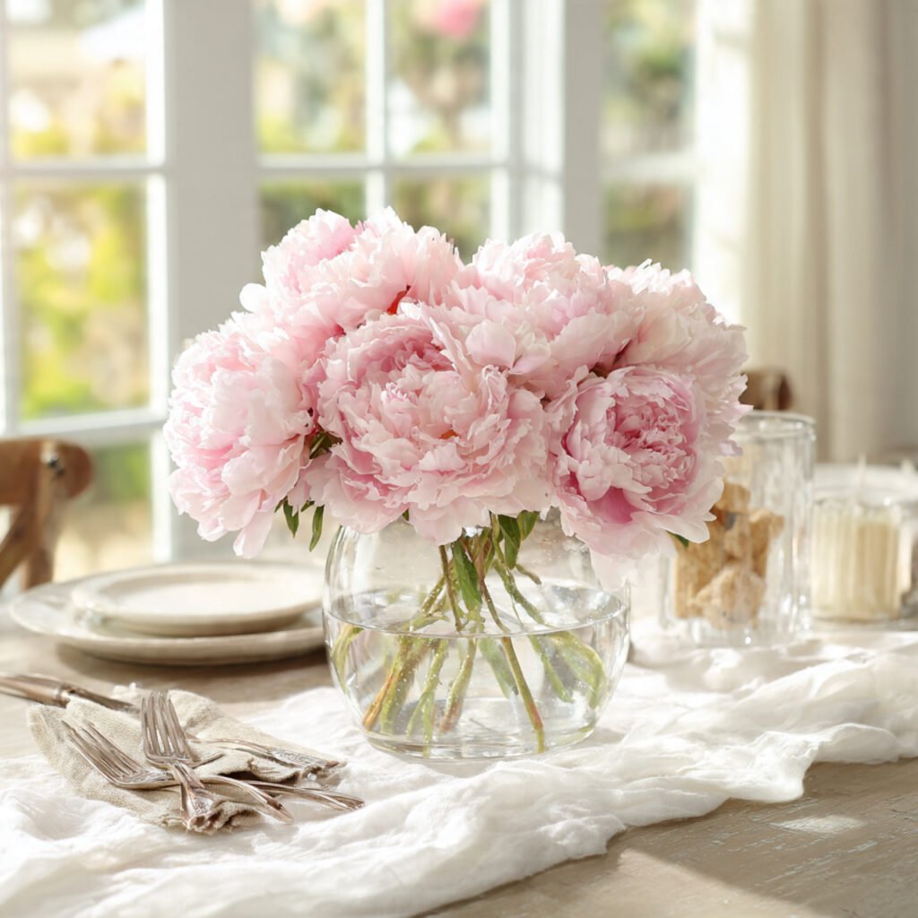 27 Easy and Elegant Spring Centerpiece Ideas 27 Peony Arrangement Ideas