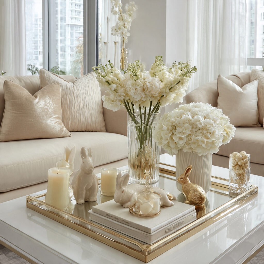 28 Creative Easter Living Room Decor Ideas for a Stylish Home 6 Elegant Neutral Easter Decor Ideas