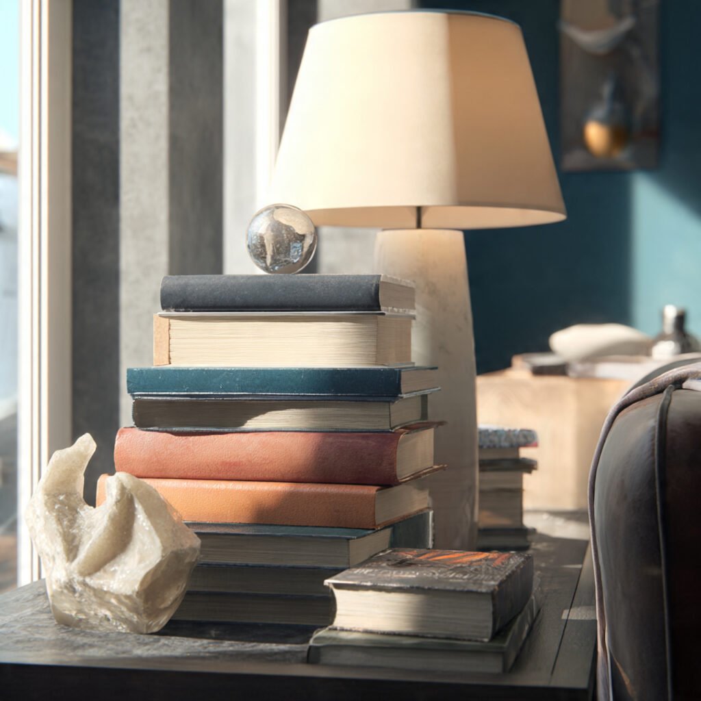 Books and Decorative Stack Ideas