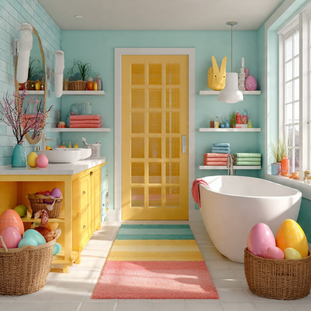 27 Creative Easter Bathroom Decor Ideas for Small & Stylish Spaces 28 Bright and Colorful Holiday Bathroom Ideas