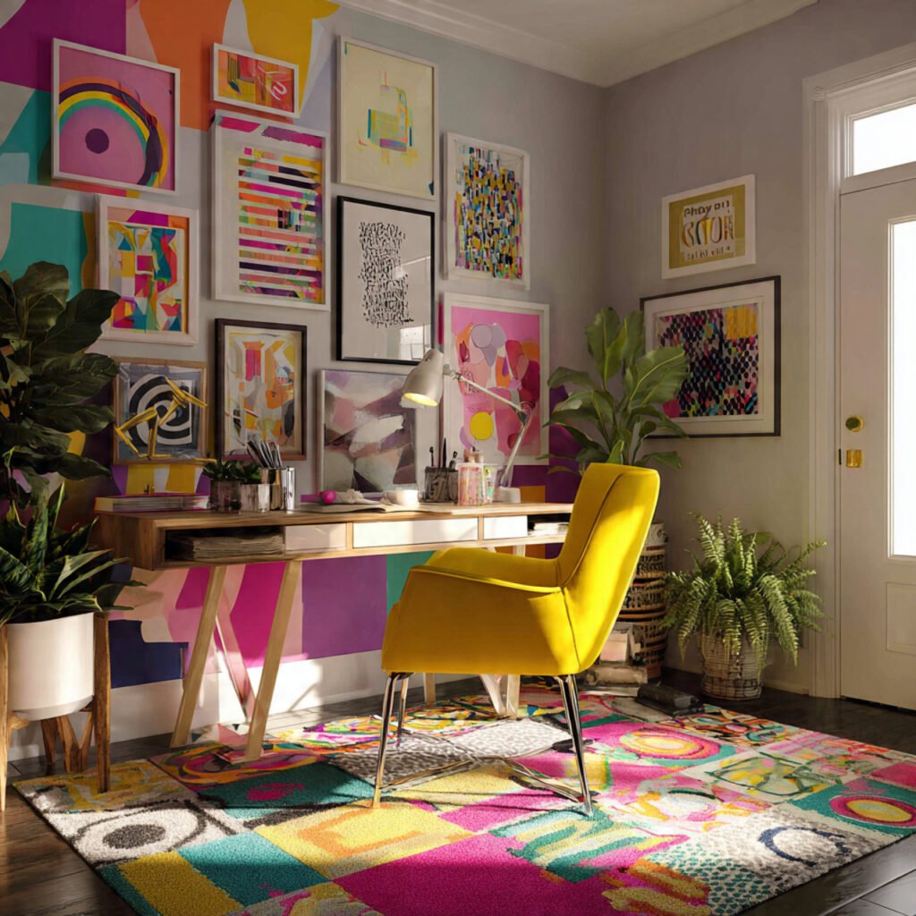 Colorful Home Office