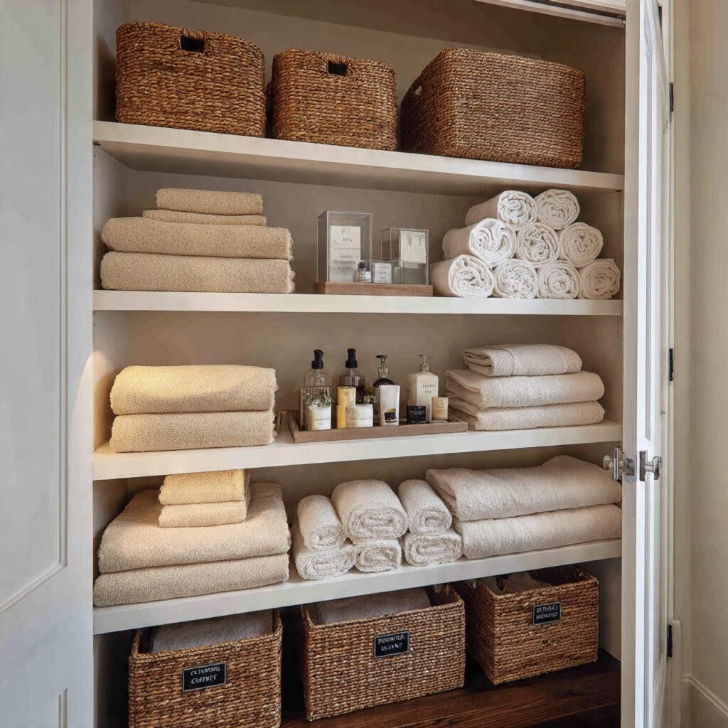 Linen Closet Organization Ideas