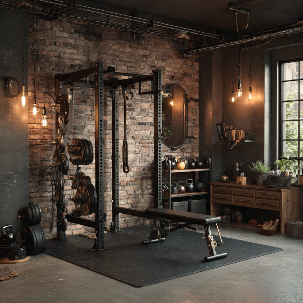 Industrial Style Workout Room Ideas
