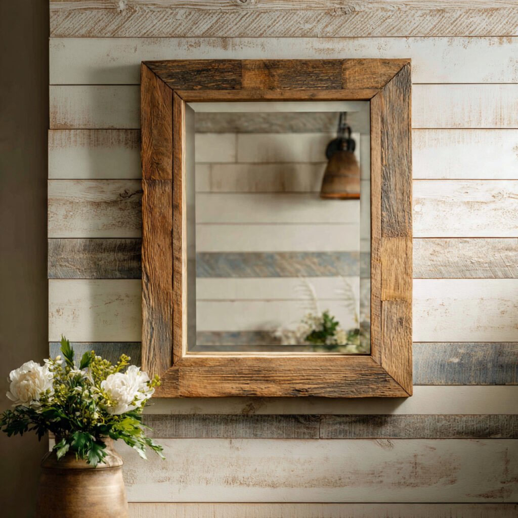 Rustic Mirror Wall Ideas