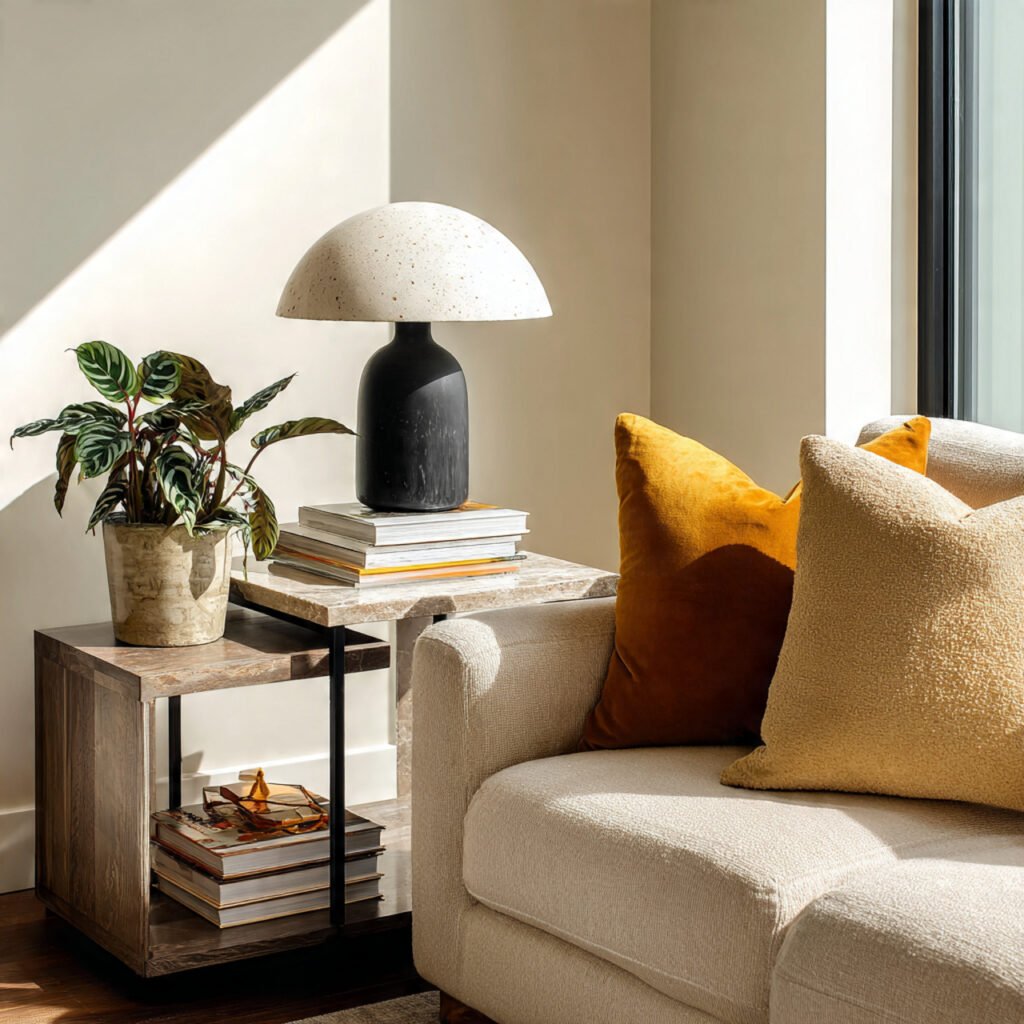 Living Room Corner Accent Ideas