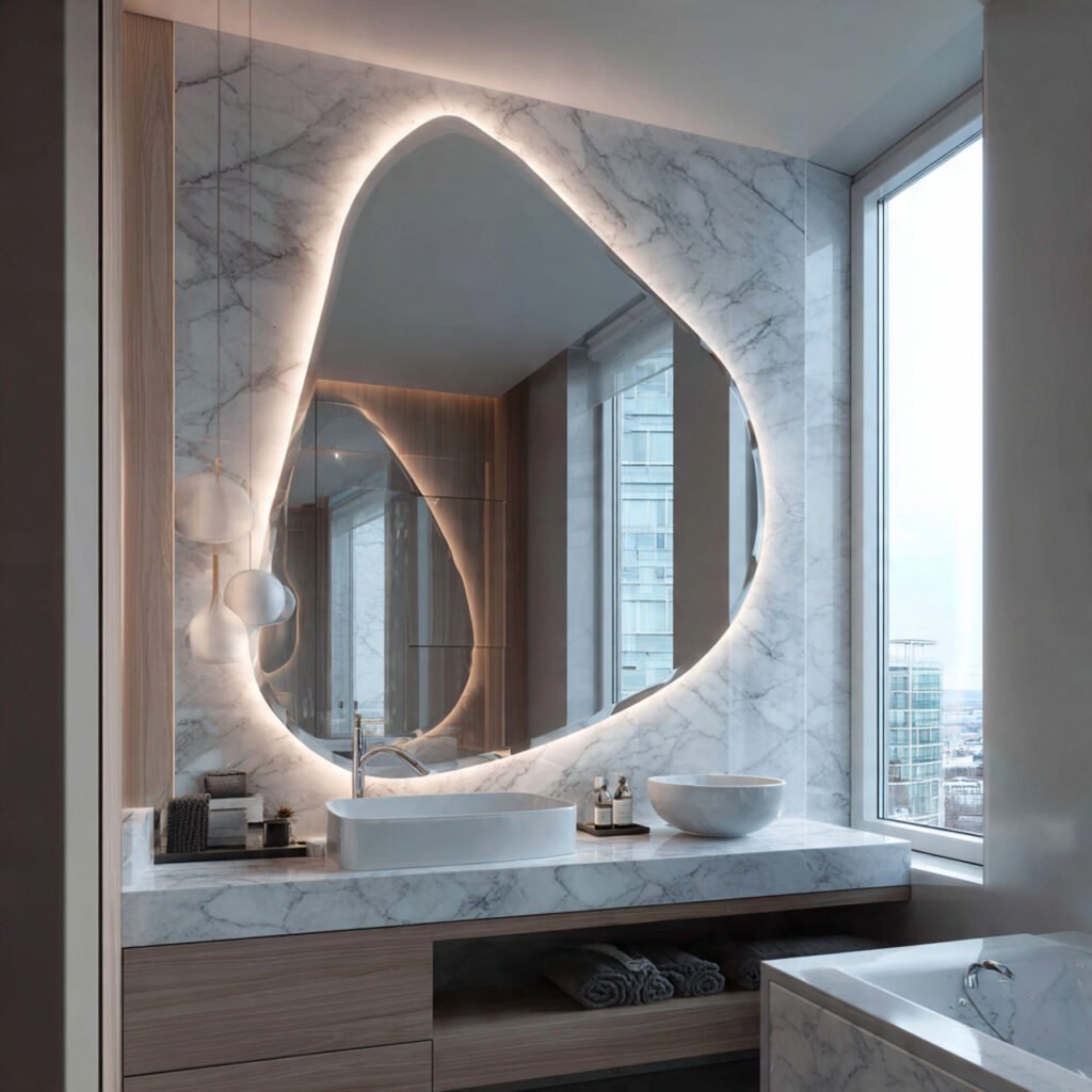 Bathroom Mirror Wall Ideas