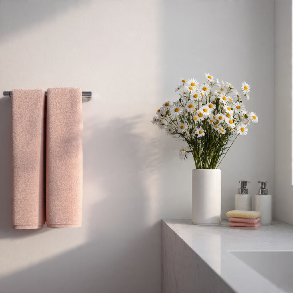 27 Creative Easter Bathroom Decor Ideas for Small & Stylish Spaces 8 Minimalist Spring Bathroom Styling Ideas