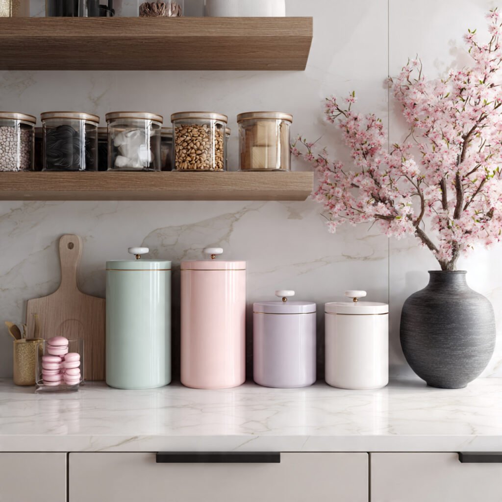 Modern Pastel Kitchen Accent Ideas