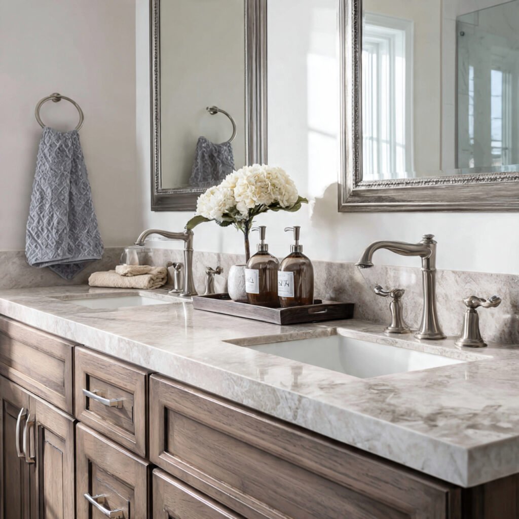 25 Bathroom Sink Decor Ideas That Instantly Elevate Your Vanity 10 Double vanity arrangement ideas