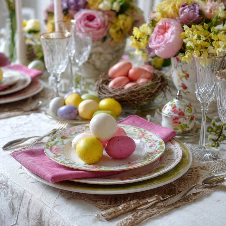 easter table settings