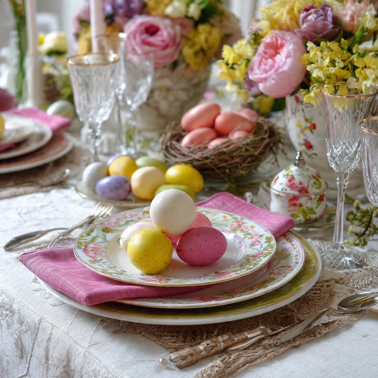 24 Beautiful Easter Table Settings Ideas for Every Style 1 easter table settings