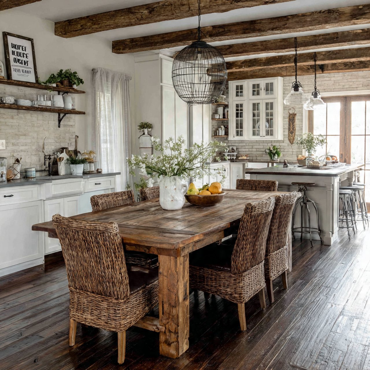 farmhouse kitchen table inspirations