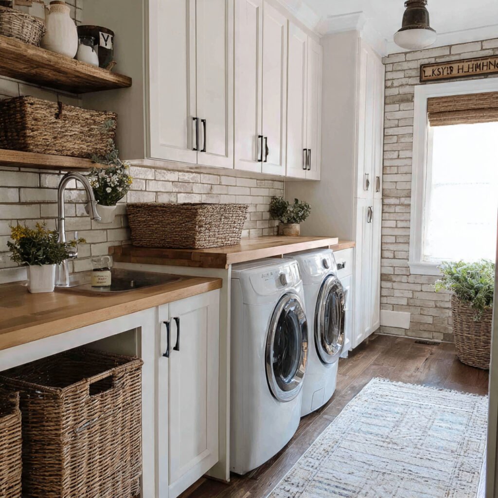 32 Stunning Laundry Room Makeover Ideas 2026 for Stylish Homes 6 Farmhouse Laundry Room Makeover Ideas