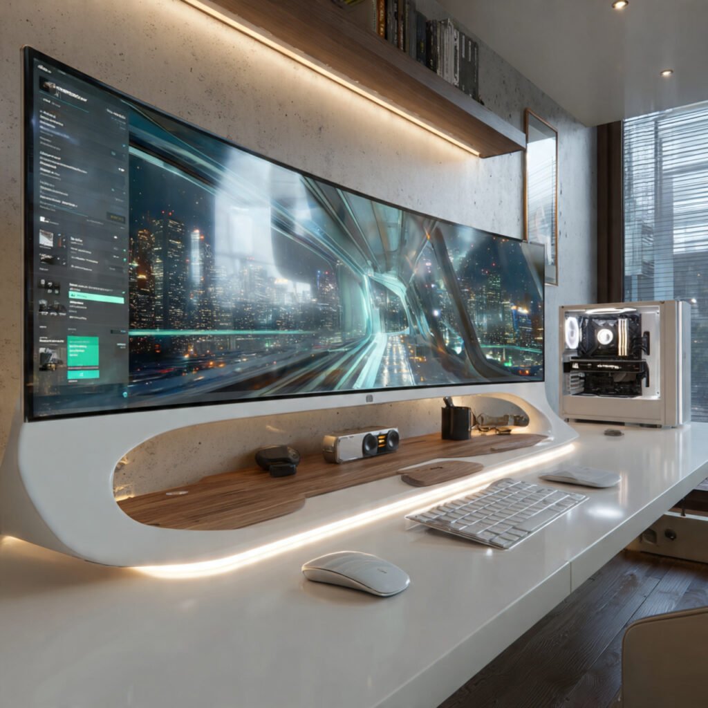 30 Aesthetic Home Office Desk Setup Ideas for Productivity 20 Tech-Focused Desk Setup Ideas