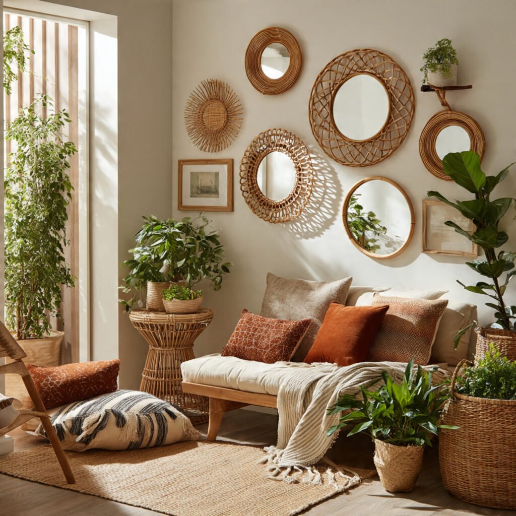 Bohemian Mirror Wall Ideas