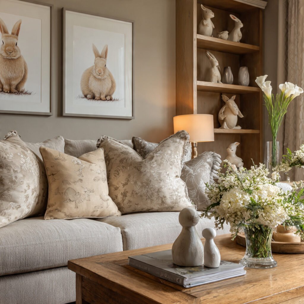 28 Creative Easter Living Room Decor Ideas for a Stylish Home 3 Easter Bunny Themed Decor Ideas