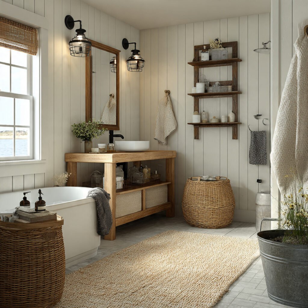 27 Creative Easter Bathroom Decor Ideas for Small & Stylish Spaces 6 Spring Farmhouse Bathroom Ideas