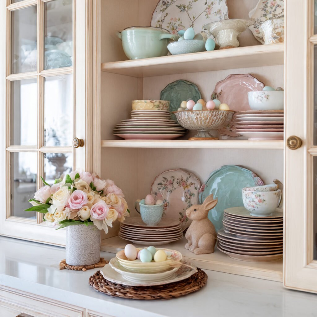 Easter Hutch Display Ideas