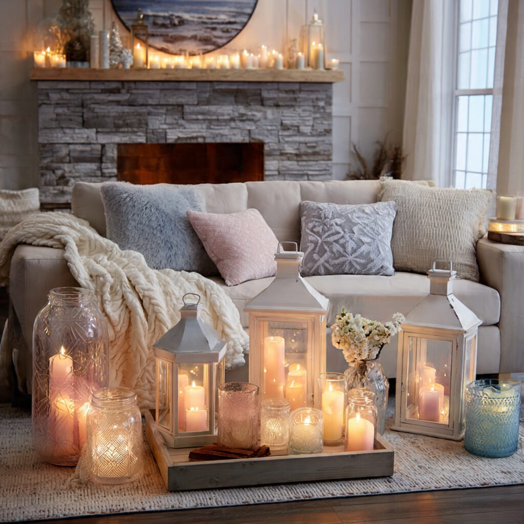 28 Creative Easter Living Room Decor Ideas for a Stylish Home 21 Easter Lantern and Candle Display Ideas