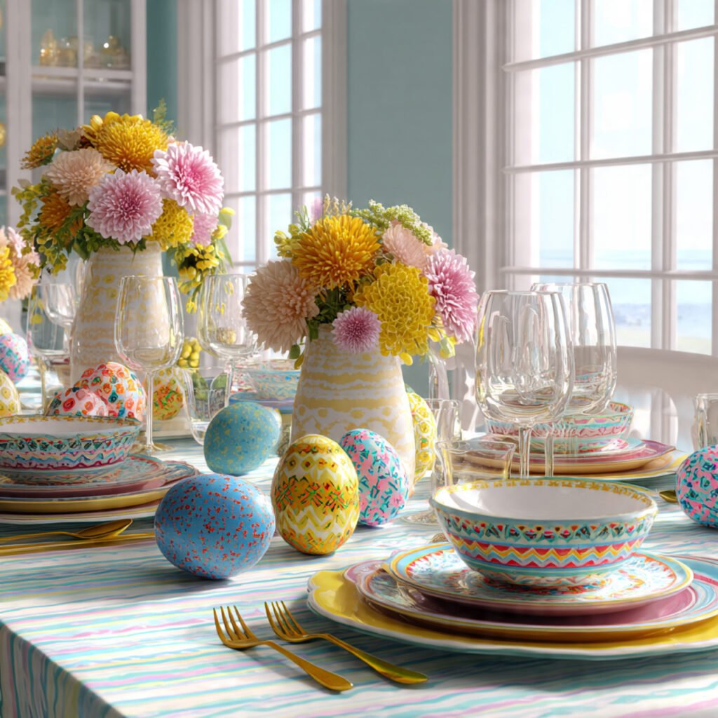 24 Beautiful Easter Table Settings Ideas for Every Style 22 Whimsical Spring Display