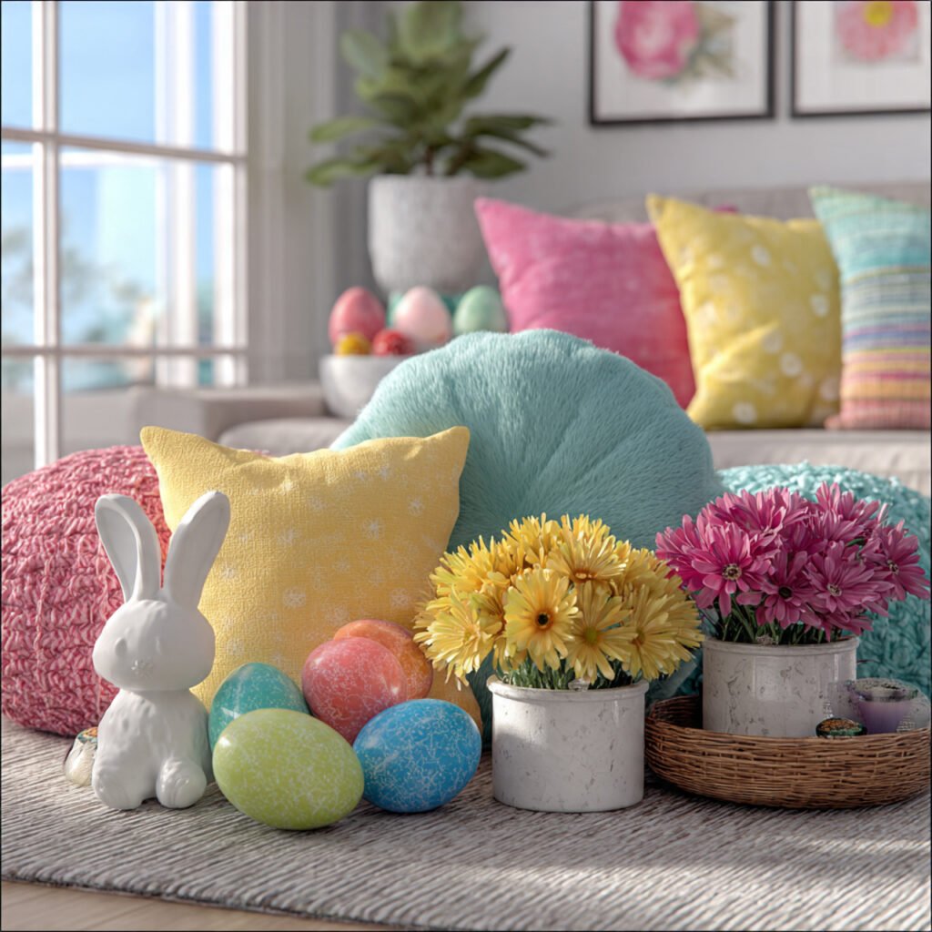 28 Creative Easter Living Room Decor Ideas for a Stylish Home 27 Kids-Friendly Easter Living Room Ideas