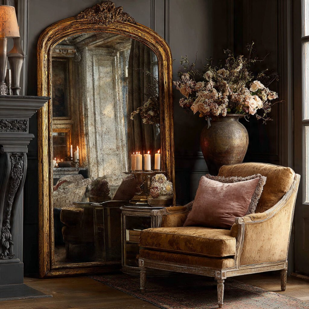 Antique Mirror Wall Decor Ideas