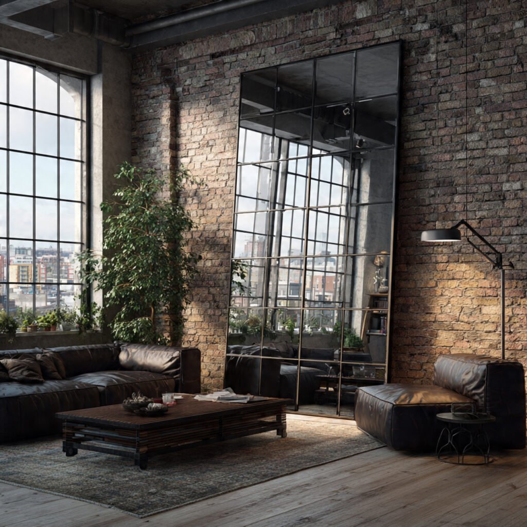 Industrial Mirror Decor Ideas