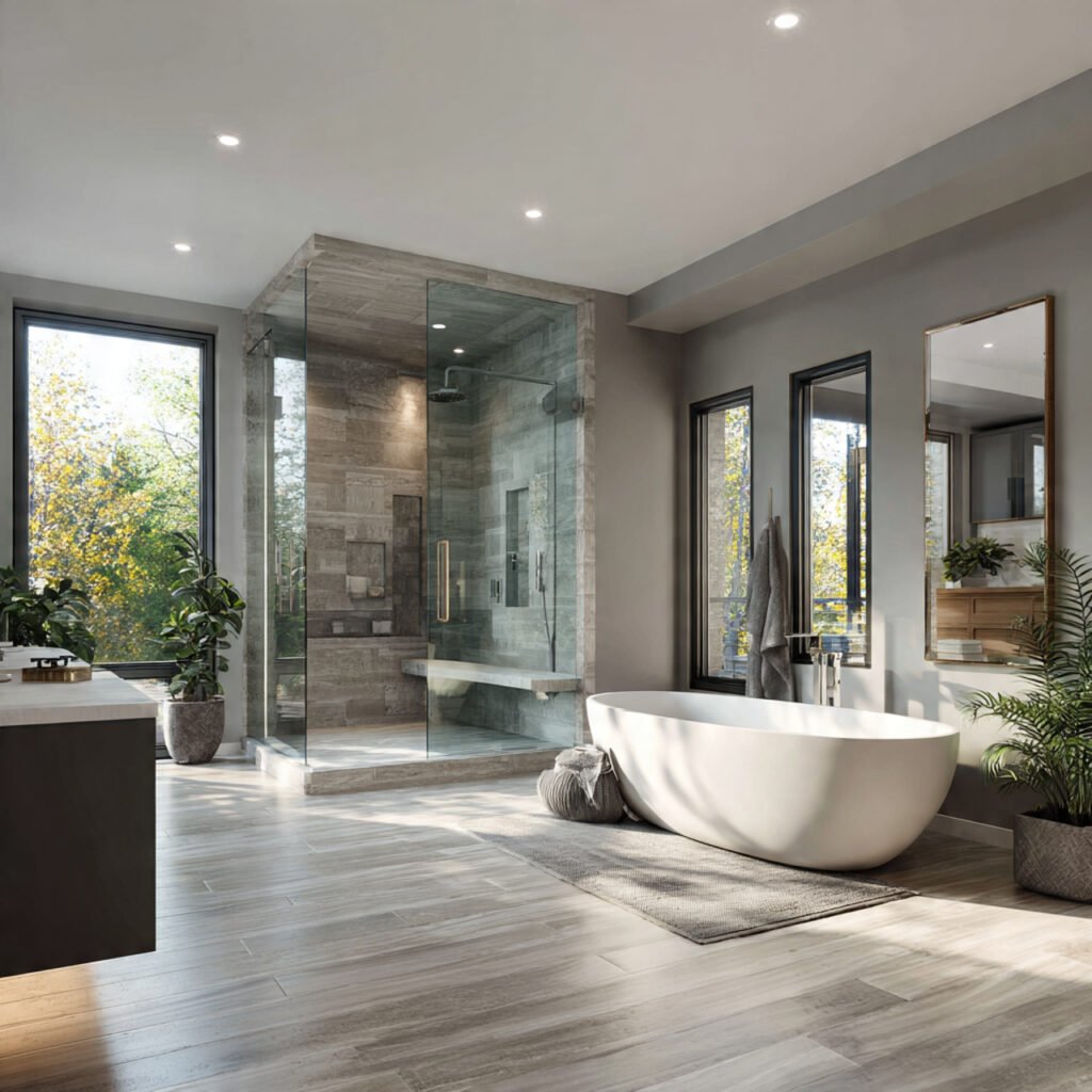 Open Concept Bathroom Ideas