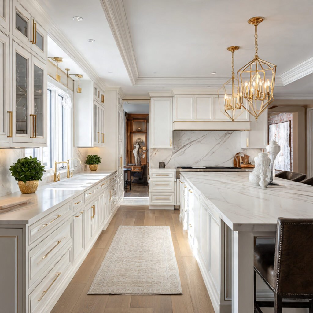 Luxury White Kitchen Cabinets Aesthetic