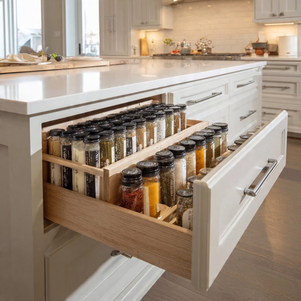 Spice Rack Island Storage Ideas