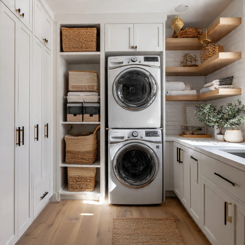 32 Stunning Laundry Room Makeover Ideas 2026 for Stylish Homes 9 Laundry Room Makeover Ideas with Built-In Storage
