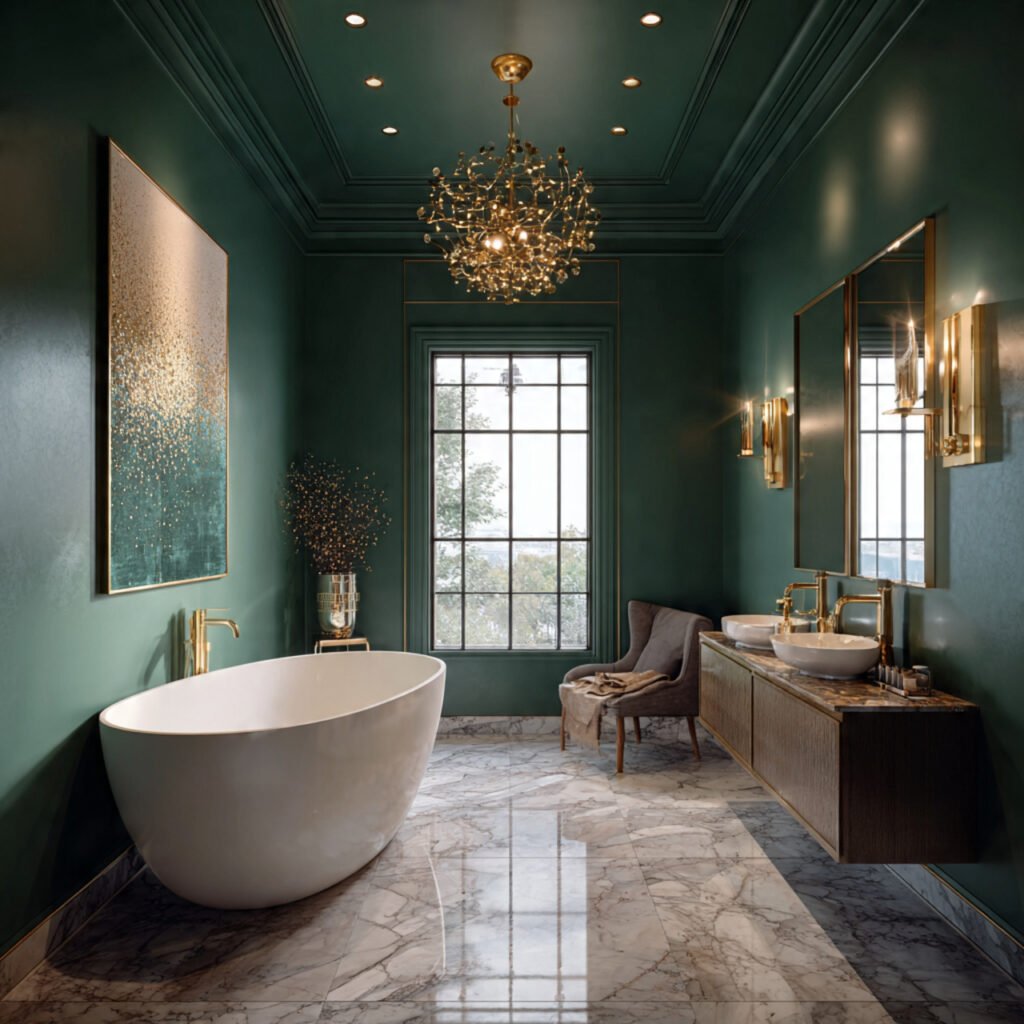 Luxury Green Bathroom Decor Ideas