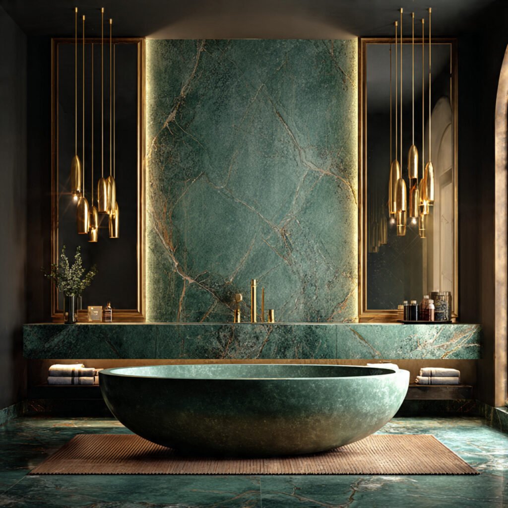 Green Marble Bathroom Ideas