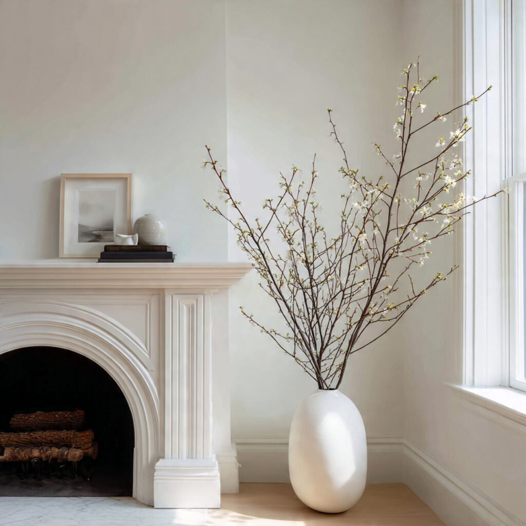 27 Spring Fireplace Ideas to Brighten Your Mantel 9 Greenery garland display ideas