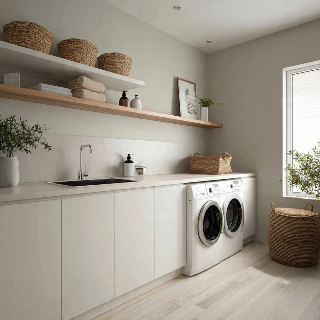 32 Stunning Laundry Room Makeover Ideas 2026 for Stylish Homes 4 Minimalist Laundry Room Makeover Ideas