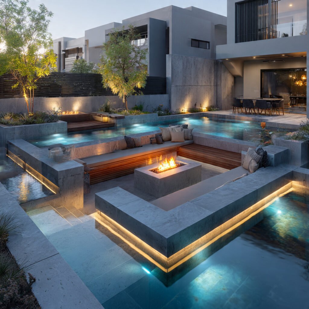 Sunken Lounge Pool Ideas