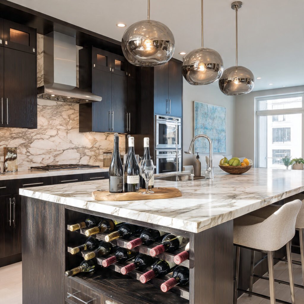 Wine Rack Kitchen Island Ideas