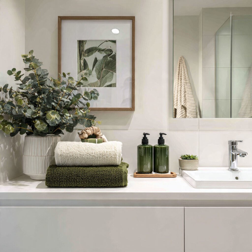 Green Bathroom Accessories Ideas