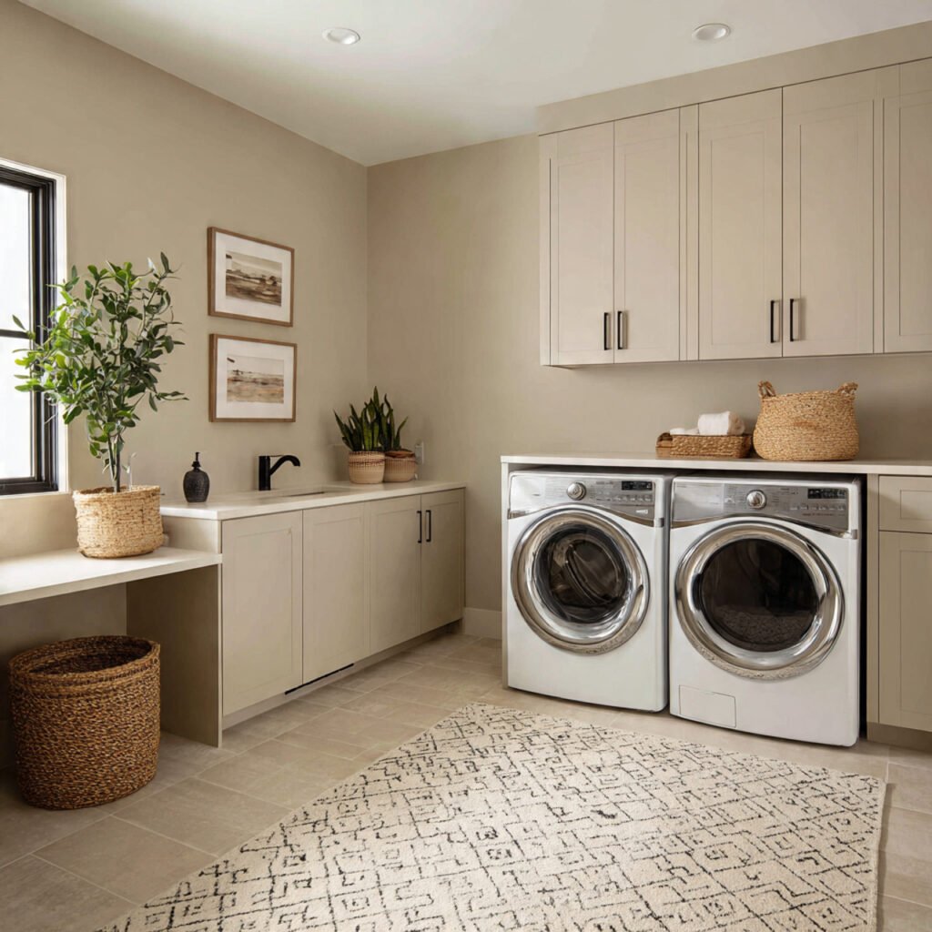 32 Stunning Laundry Room Makeover Ideas 2026 for Stylish Homes 12 Neutral Laundry Room Makeover Ideas