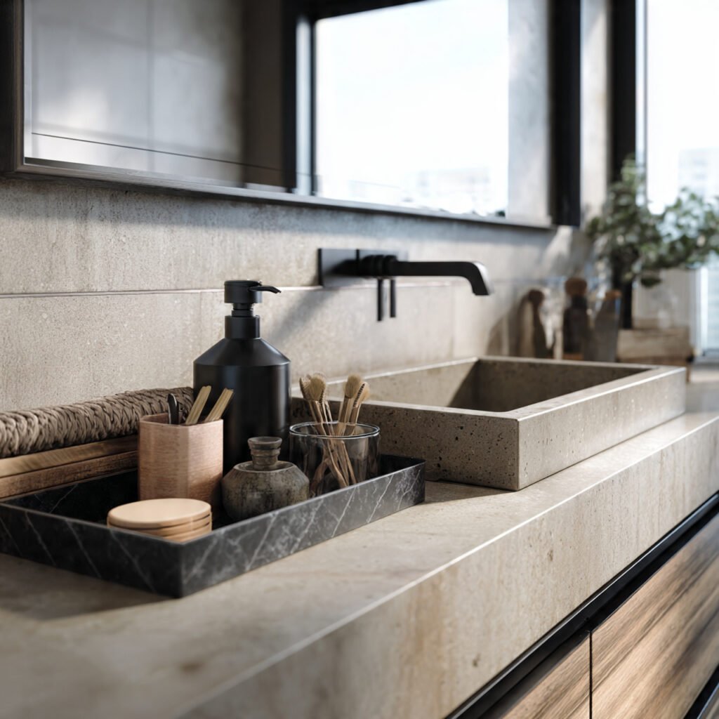 25 Bathroom Sink Decor Ideas That Instantly Elevate Your Vanity 2 Modern vanity styling ideas