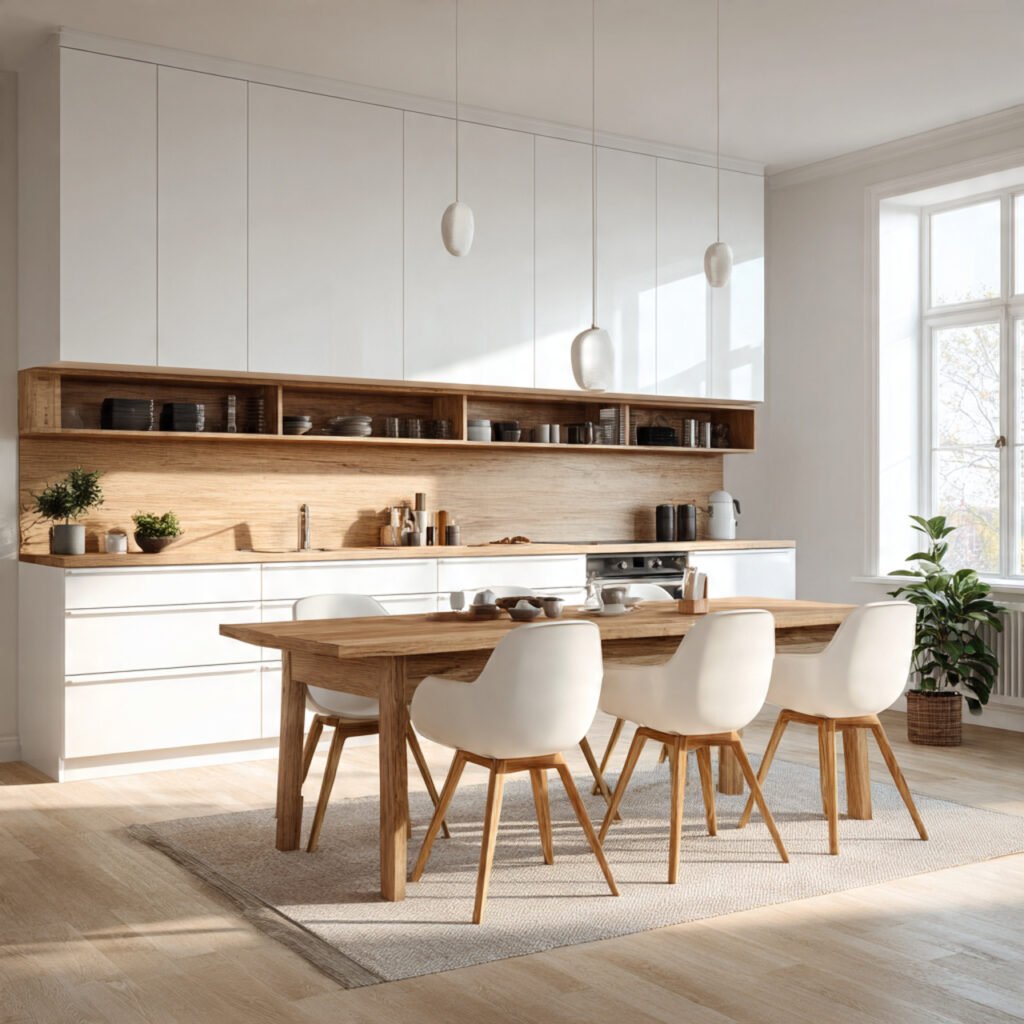 Scandinavian White Kitchen Cabinets Inspiration